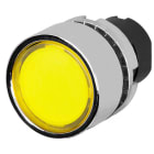 NEW ELFIN - PULSANTE T.INTERO LUM.GIALLO MET. 020PTAILGW