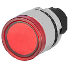 NEW ELFIN - PULSANTE T.SCHERMATO LUM.ROSSO MET.