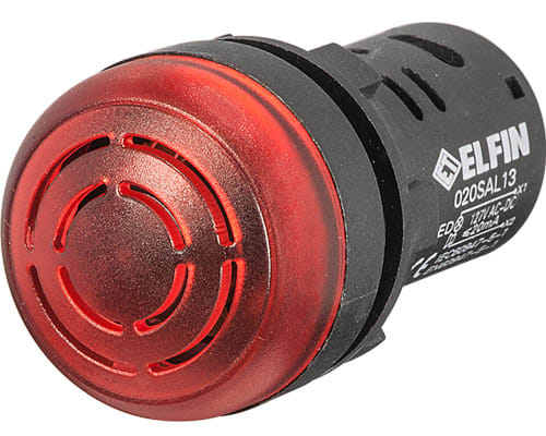 NEW ELFIN - SEGNALATORE ACUSTICO LAMP.24V AC DC