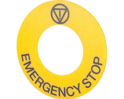 NEW ELFIN - TARGHETTA GIALLA D60 STOP