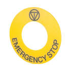 NEW ELFIN - TARGHETTA GIALLA D60 STOP