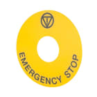 NEW ELFIN - TARGHETTA GIALLA D90 STOP