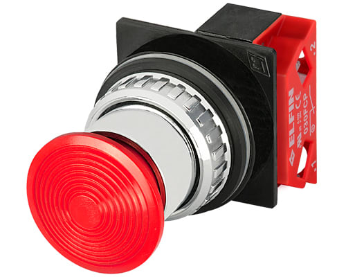 NEW ELFIN - PULSANTE FUNGO ROSSO NC