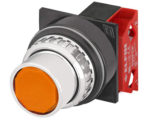 NEW ELFIN - PULSANTE ARANCIO NC