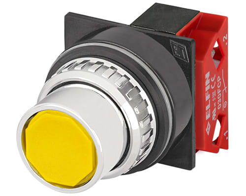 NEW ELFIN - PULSANTE GIALLO NC