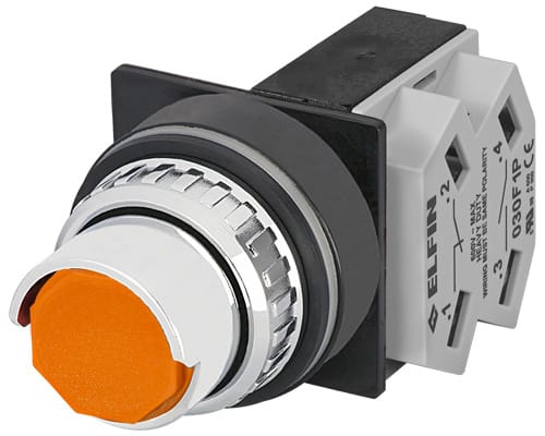 NEW ELFIN - PULSANTE ARANCIO NO+NC