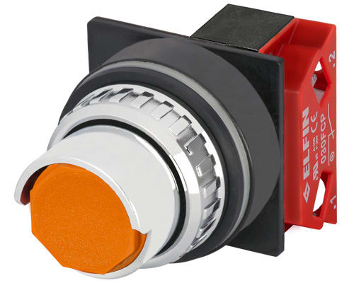 NEW ELFIN - PULSANTE ARANCIO NC