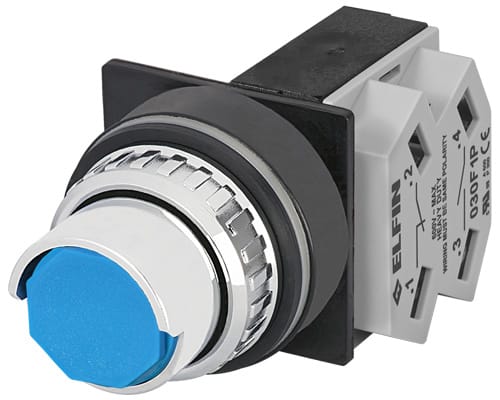 NEW ELFIN - PULSANTE BLU NO+NC