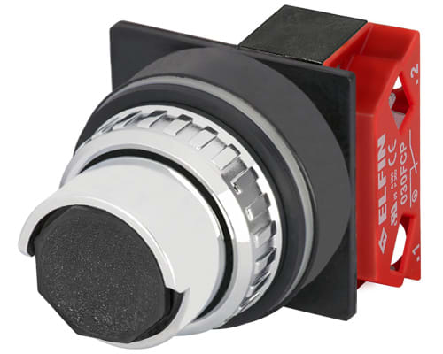 NEW ELFIN - PULSANTE NERO NC