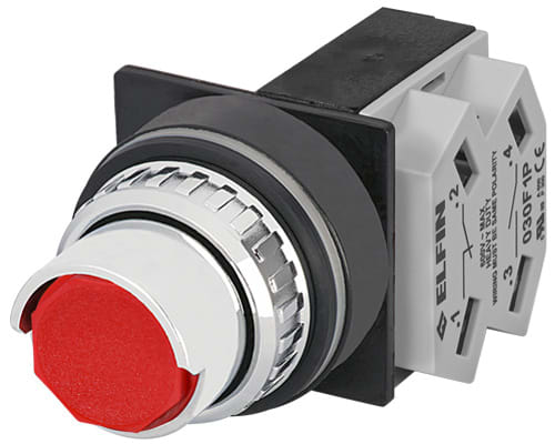 NEW ELFIN - PULSANTE ROSSO NO+NC