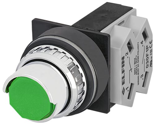 NEW ELFIN - PULSANTE VERDE NO+NC