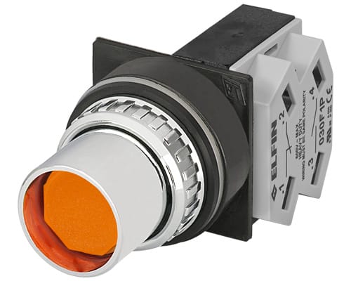 NEW ELFIN - PULSANTE ARANCIO NO+NC