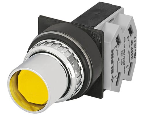 NEW ELFIN - PULSANTE GIALLO NO+NC