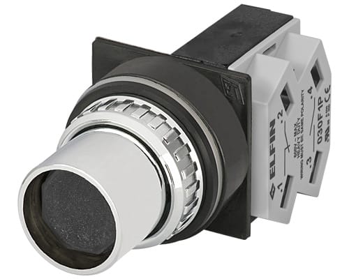 NEW ELFIN - PULSANTE NERO NO+NC