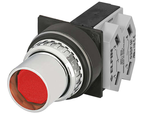 NEW ELFIN - PULSANTE ROSSO NO+NC