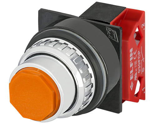 NEW ELFIN - PULSANTE ARANCIO NC