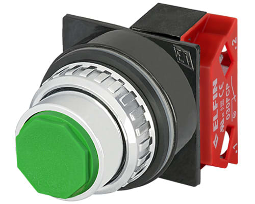 NEW ELFIN - PULSANTE VERDE NC