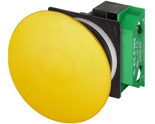 NEW ELFIN - PULSANTE FUNGO D60 GIALLO NO