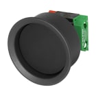 NEW ELFIN - PULSANTE FUNGO PROTETTO NERO NO+NC