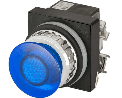 NEW ELFIN - PULS.FUNGO LUM.BLU    NO+NC LED24V