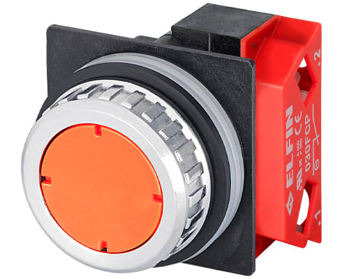 NEW ELFIN - PULSANTE ARANCIO NC
