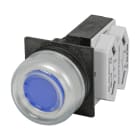 NEW ELFIN - PULSANTE CAPP.GOMMA BLU NO+NC