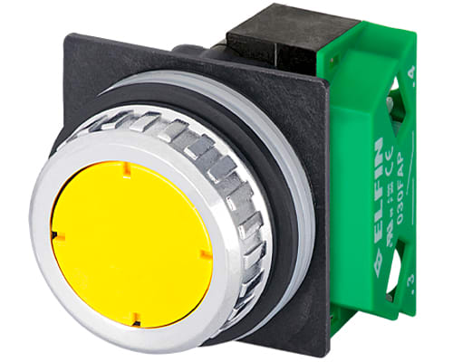 NEW ELFIN - PULSANTE GIALLO NO 030RIGFA