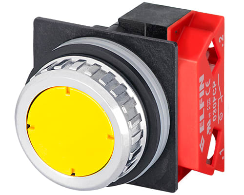 NEW ELFIN - PULSANTE GIALLO NC