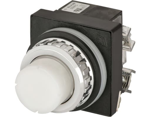 NEW ELFIN - PULS.LUM.SPORG. BIANCO NO+NC LED24V