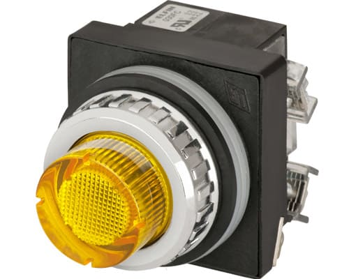 NEW ELFIN - PULS.LUM.SPORG. GIALLO NO+NC LED24V
