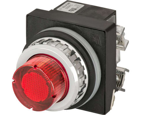 NEW ELFIN - PULS.LUM.SPORG. ROSSO NO+NC LED24V