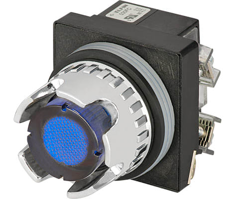 NEW ELFIN - PULS.LUM.SCHERM.BLU NO+NC LED24V