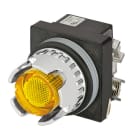 NEW ELFIN - PULS.LUM.SCHERM.GIALLO NO+NC LED24V 030RPLSGFAFC24