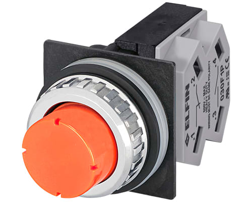 NEW ELFIN - PULSANTE RAS.ARANCIO NO+NC