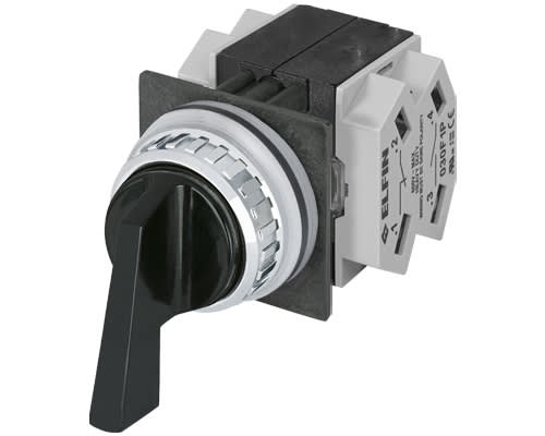 NEW ELFIN - SELETTORE LEVA NERO 3P.2NO+2NC