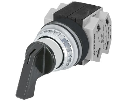 NEW ELFIN - SELETTORE LEVA NERO 3P.2NO+2NC