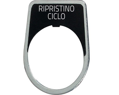NEW ELFIN - TARGHETTA 'RIPRISTINO CICLO'