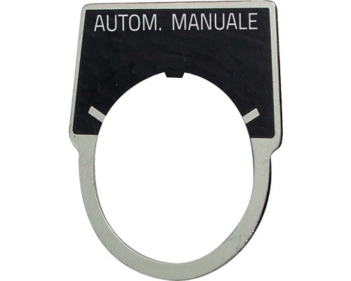 NEW ELFIN - TARGHETTA 'AUTOM.MANUALE'