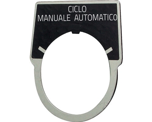 NEW ELFIN - TARGHETTA 'CICLO MAN-AUTO'