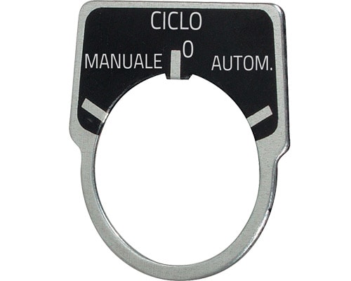 NEW ELFIN - TARGHETTA 'MAN.- 0 - AUT.'