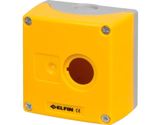 NEW ELFIN - CASSETTA 85X85X60 COP.GIALLO 1FORO