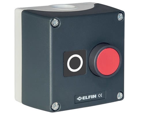 NEW ELFIN - CASSETTA 85X85X60 PULSANTE ROSSO