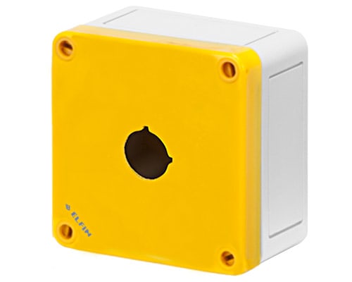 NEW ELFIN - CASSETTA PS 94X94X57 COP.GIALLO 1F 080CS0909-5GP1