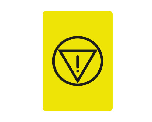 NEW ELFIN - TARGHETTA 22X32 GIALLA SIMB.144 080E144T