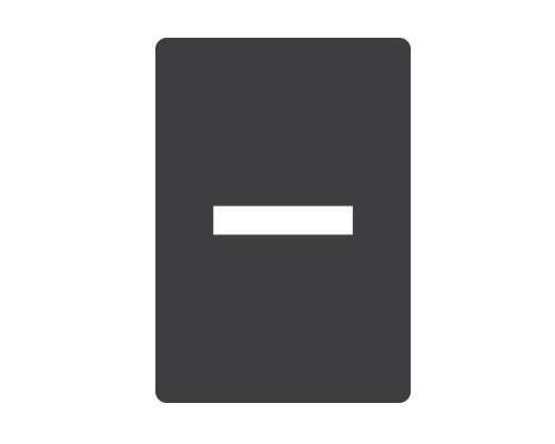 NEW ELFIN - TARGHETTA 22X32 NERA SIMB.45 080E45T