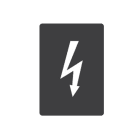 NEW ELFIN - TARGHETTA 22X32 NERA SIMB.72