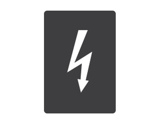 NEW ELFIN - TARGHETTA 22X32 NERA SIMB.72 080E72T