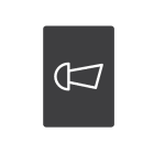 NEW ELFIN - TARGHETTA 22X32 NERA SIMB.76 080E76T