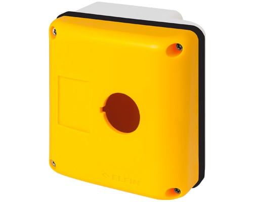 NEW ELFIN - PULSANTIERA ERGO.90MM  1 F.C.GIALLO