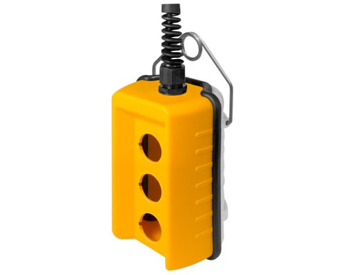 NEW ELFIN - PULS.REMOTA 140MM GIALLA 3 FORI 080R140-GP3